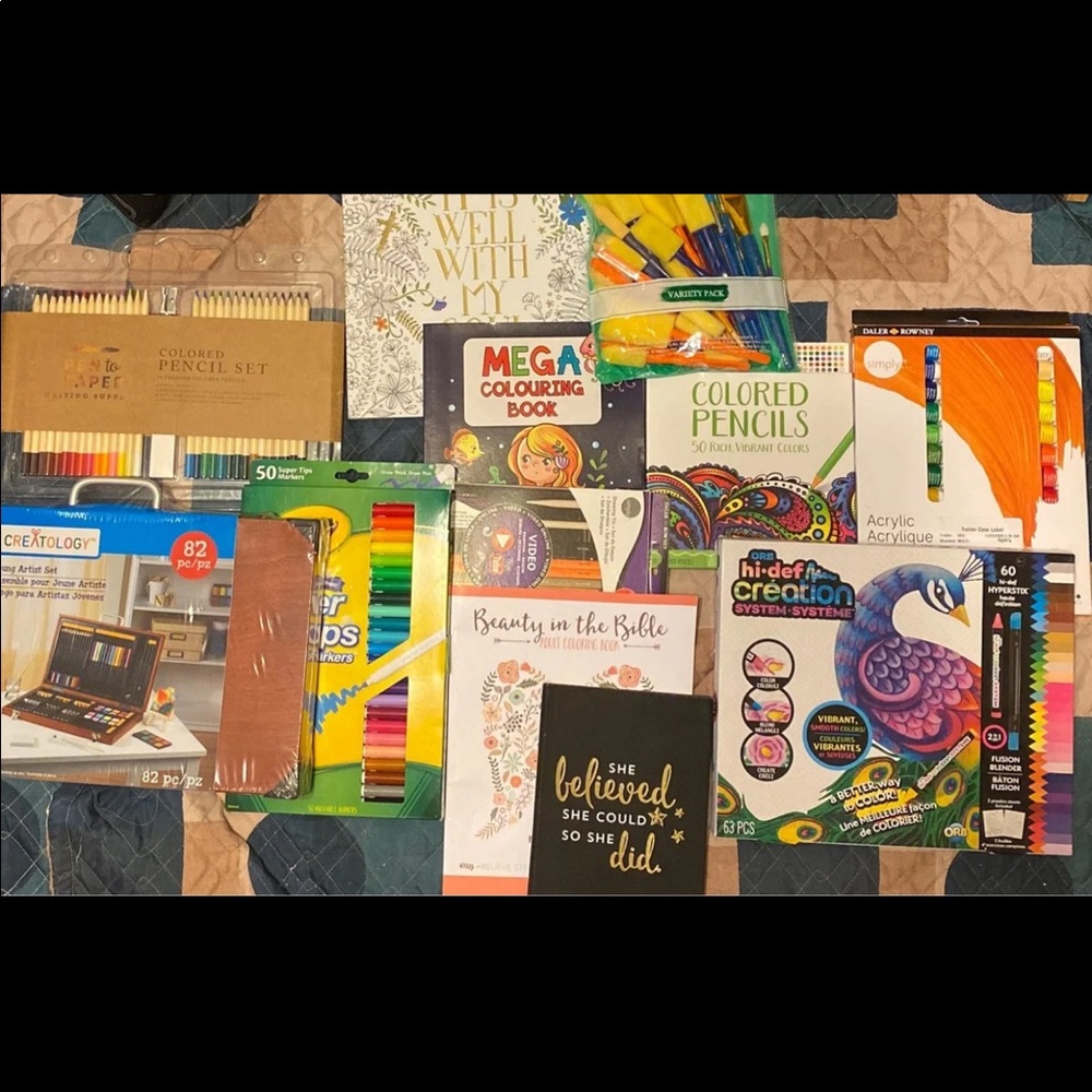 Big art set!! All new!!